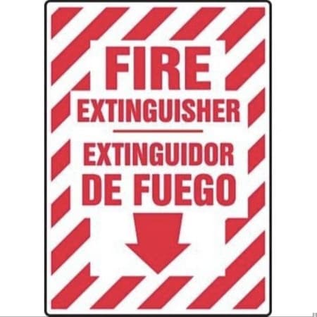 Accuform BILINGUAL FIRE Safety Sign FIRE SBMFXG932XP SBMFXG932XP